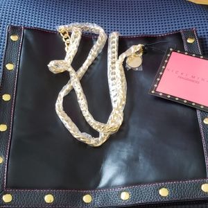 Nicky Minaj Black Gold chain tote bag